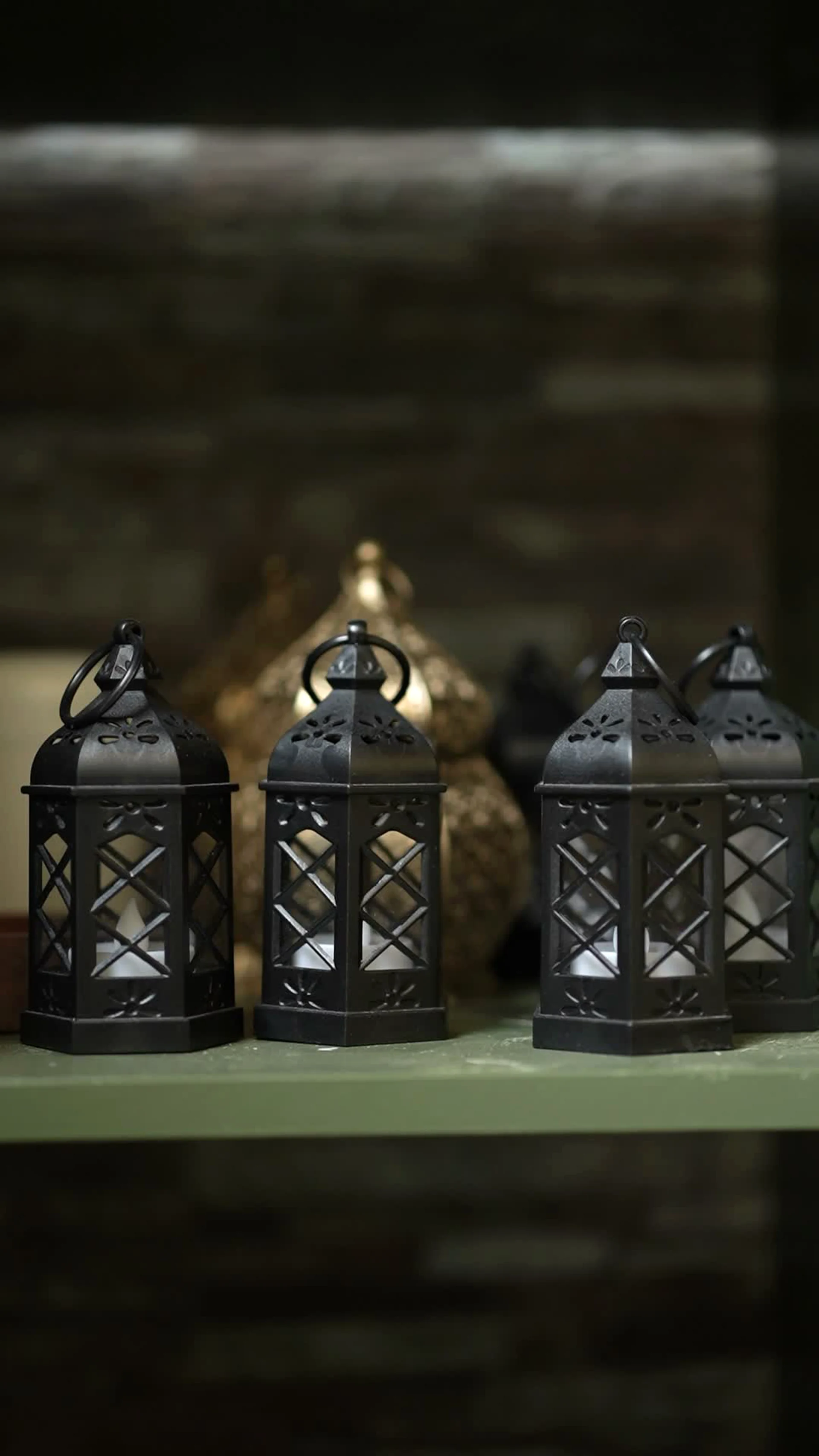 Lanterns resting on a shelf at The Sphere